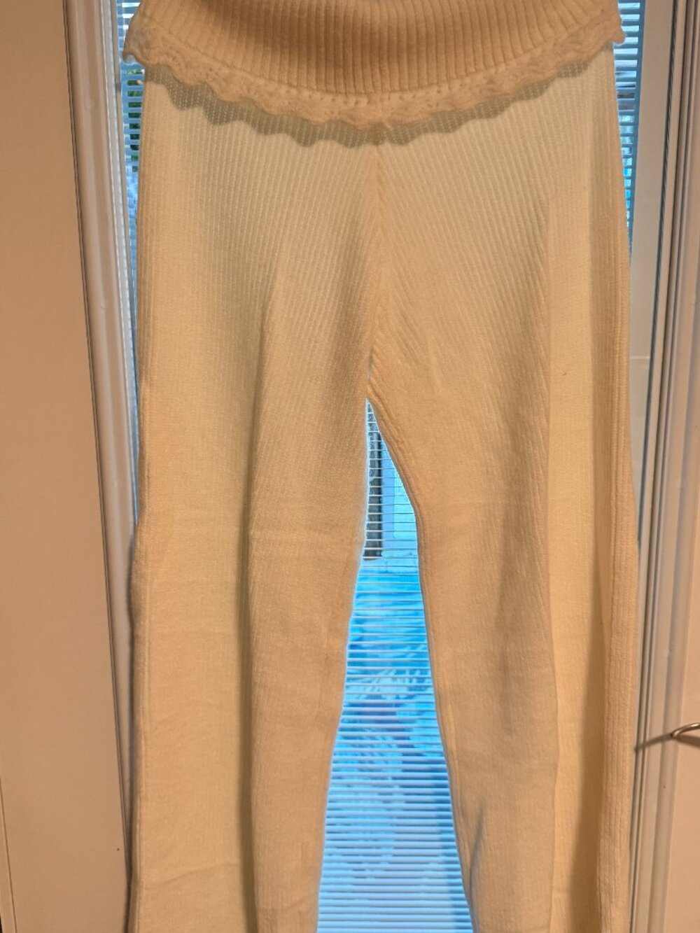 Musera White Knit Pants